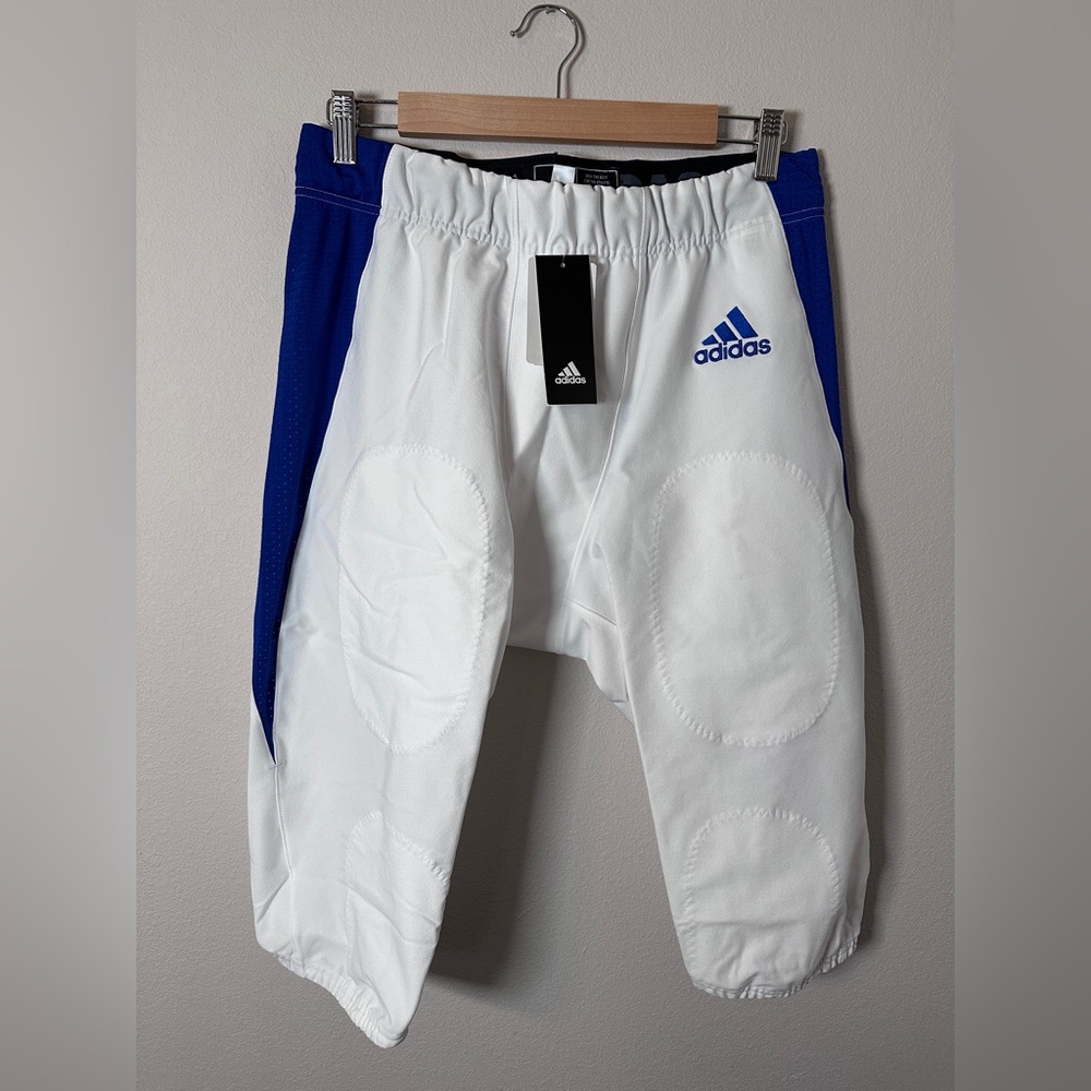 Adidas Woven A1 Stock Football Pants Blue and White Mens Size XL